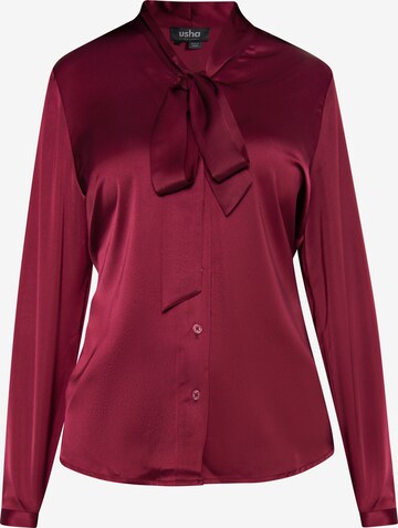 usha BLACK LABEL Blouse in Rood: voorkant