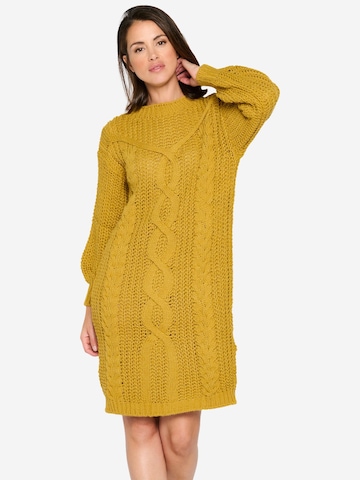 Robes en maille 'Cable' LolaLiza en jaune