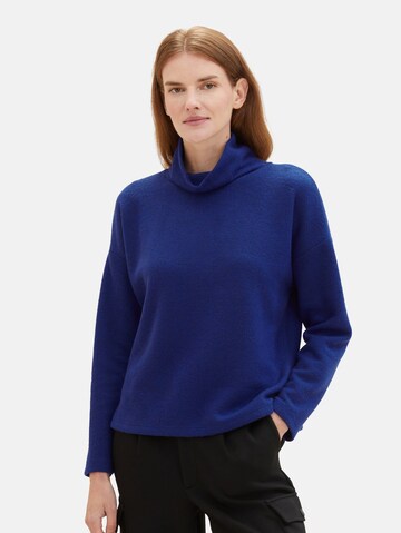 TOM TAILOR Sweater in Blue: front