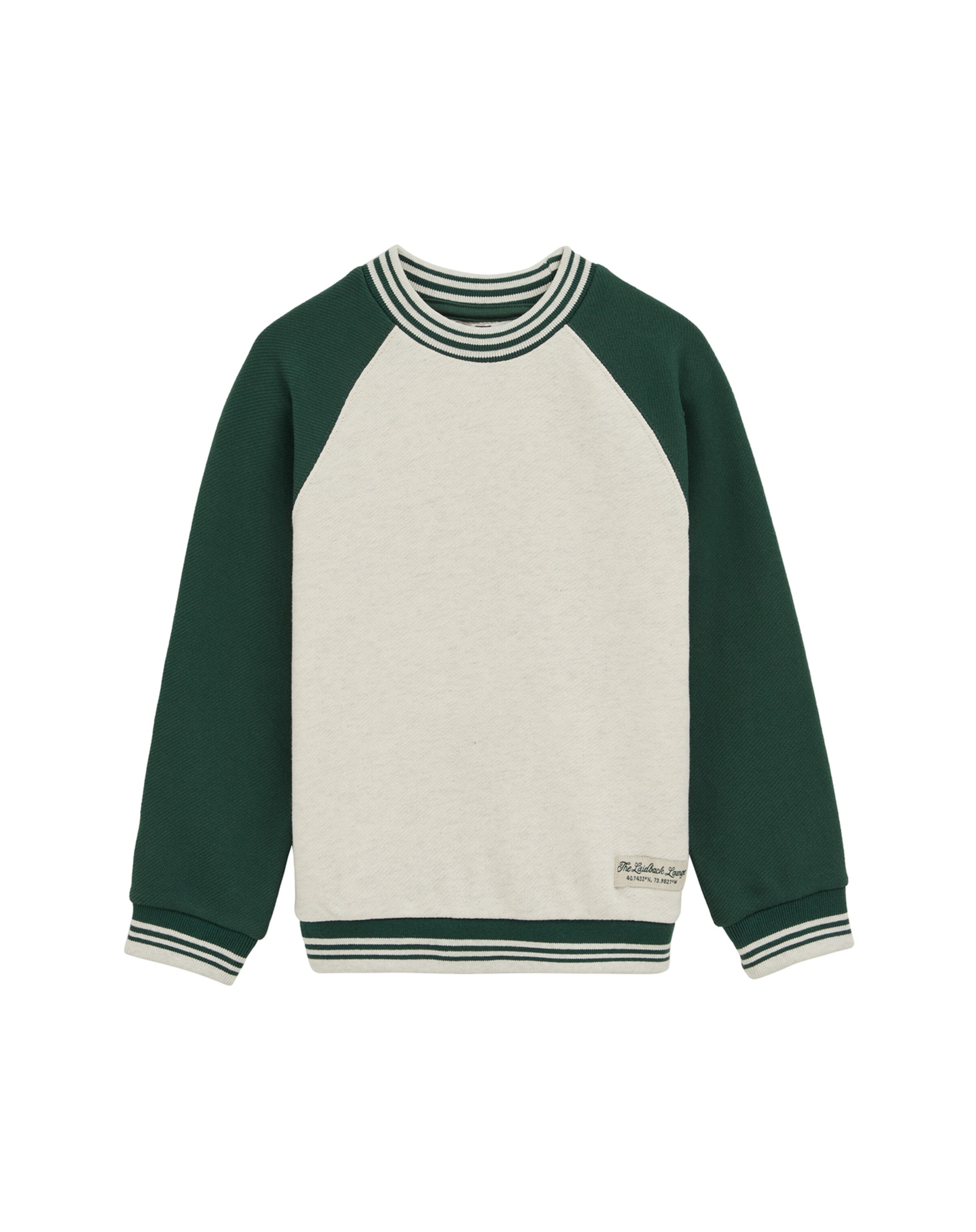 Sweat WE Fashion en vert : devant