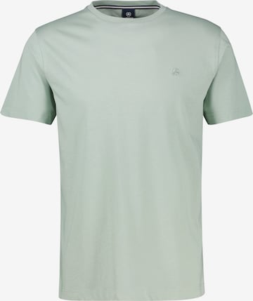 LERROS Klassisches T-Shirt aus reiner Baumwolle mit Rundkragen in Grün: Vorderseite