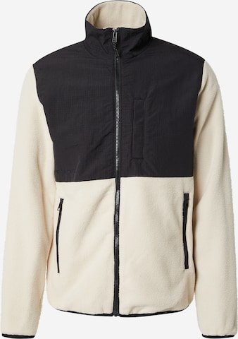 Veste en polaire 'JWHMARVIN' JACK & JONES en beige : devant