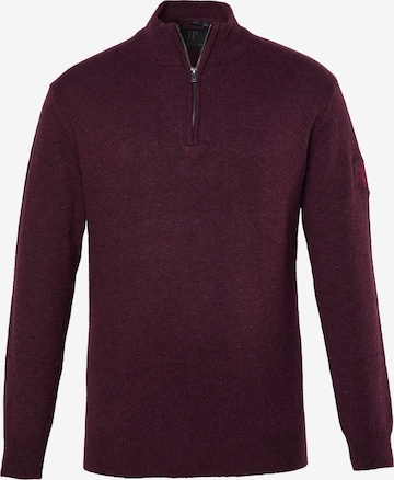 JP1880 Pullover in Rot: Vorderseite