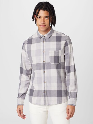 Cotton On Regular fit Button Up Shirt 'CAMDEN' in Grey: front