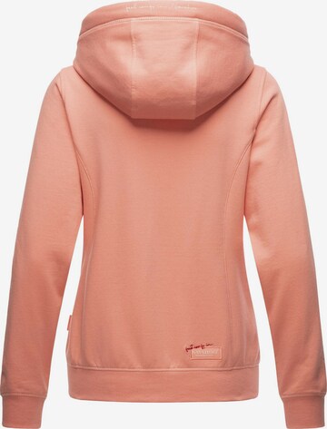 NAVAHOO Zip-Up Hoodie 'Engelshaar' in Orange