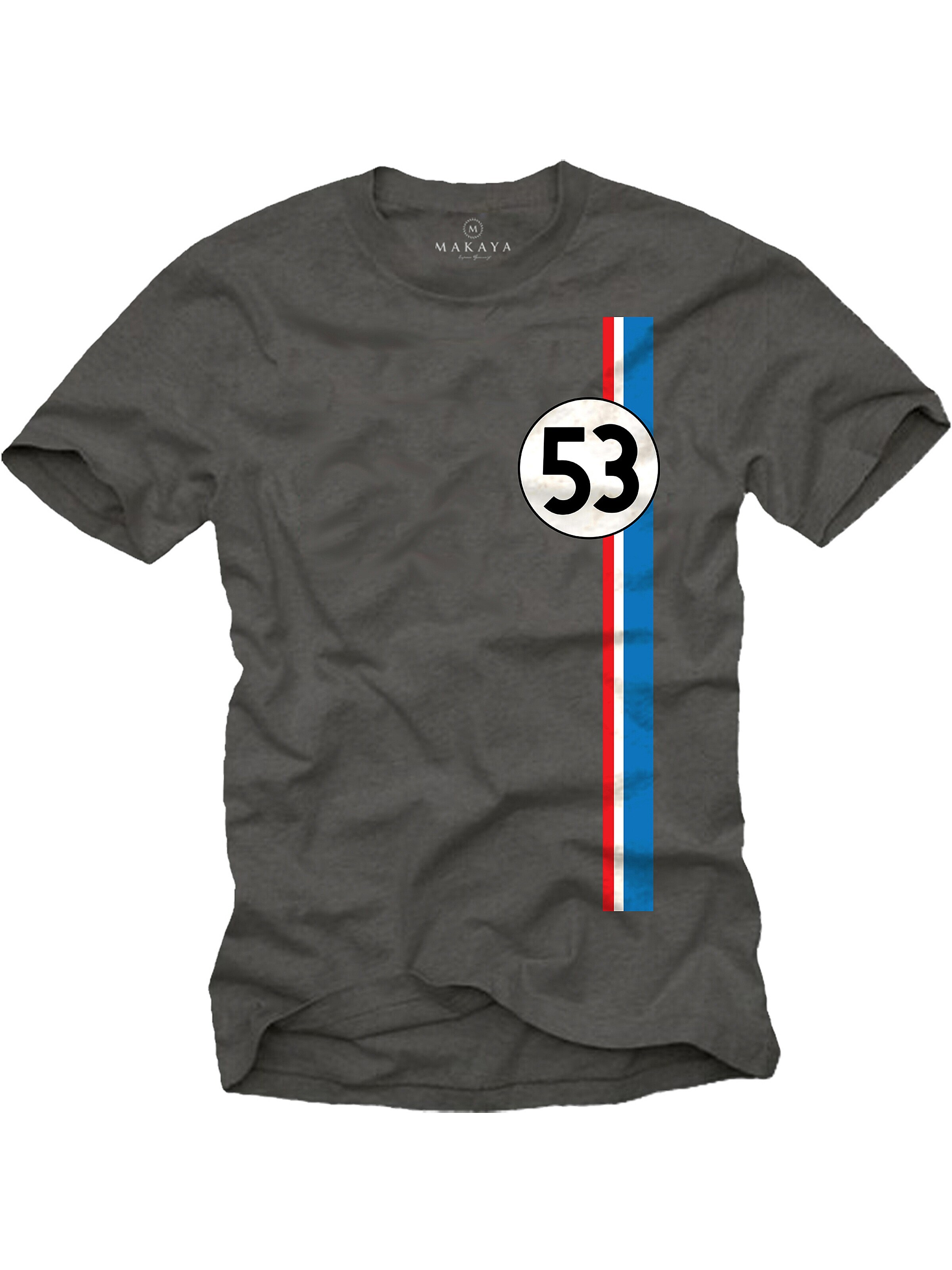 MAKAYA Shirt 'Herb-ie 53' in Grey: front