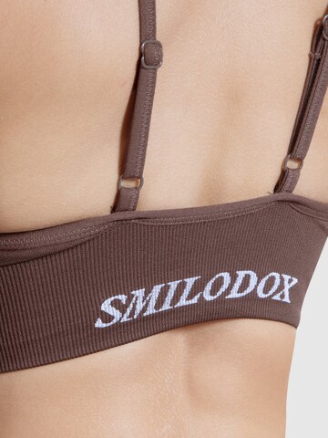 Smilodox Bustier Sport bh 'Maria' in Bruin