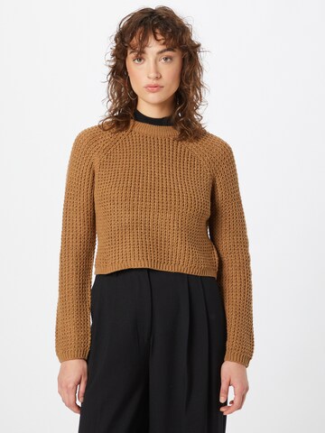 Pull-over 'Matilda' ONLY en marron : devant