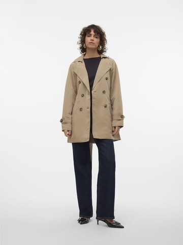 VERO MODA Overgangsfrakke i brun