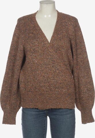 Cream Sweater & Cardigan in L in Brown: front