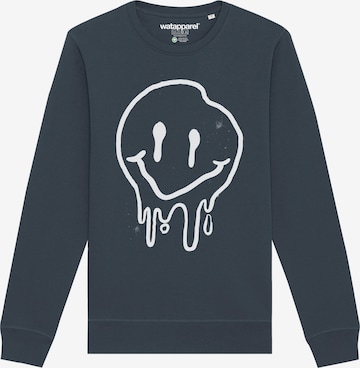Sweat-shirt ' Smiley ' Watapparel en gris : devant