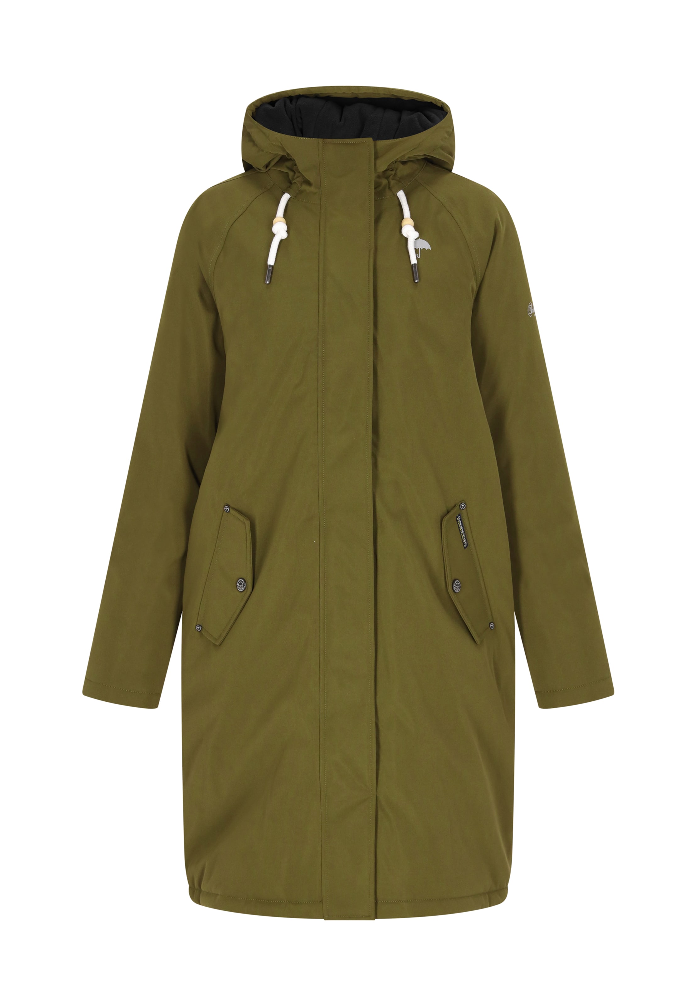 Schmuddelwedda Parka zimowa w kolorze zielony: przód