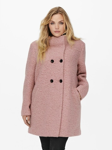 Manteau mi-saison 'Sophia' ONLY Carmakoma en rose : devant