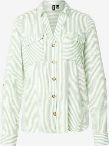 VERO MODABluza 'VMBUMPY' - zelena boja: prednji dio