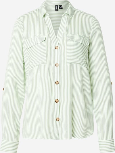 VERO MODA Bluza 'VMBUMPY' u svijetlozelena / bijela, Pregled proizvoda