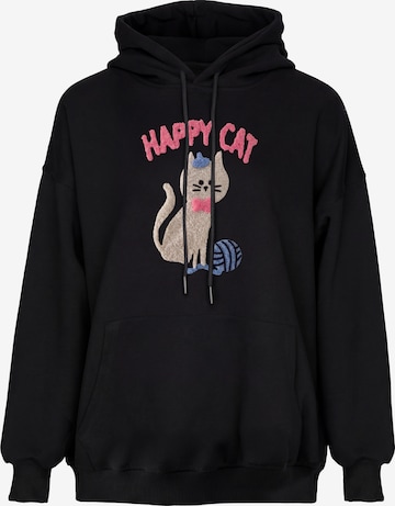 Sweat-shirt MYMO en noir : devant