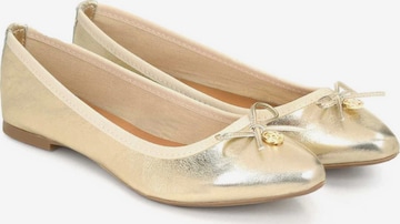 Kazar Ballet Flats in Gold