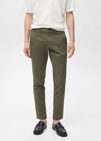 MANGO MAN Tapered Hose 'Prato' in Grün: Vorderseite