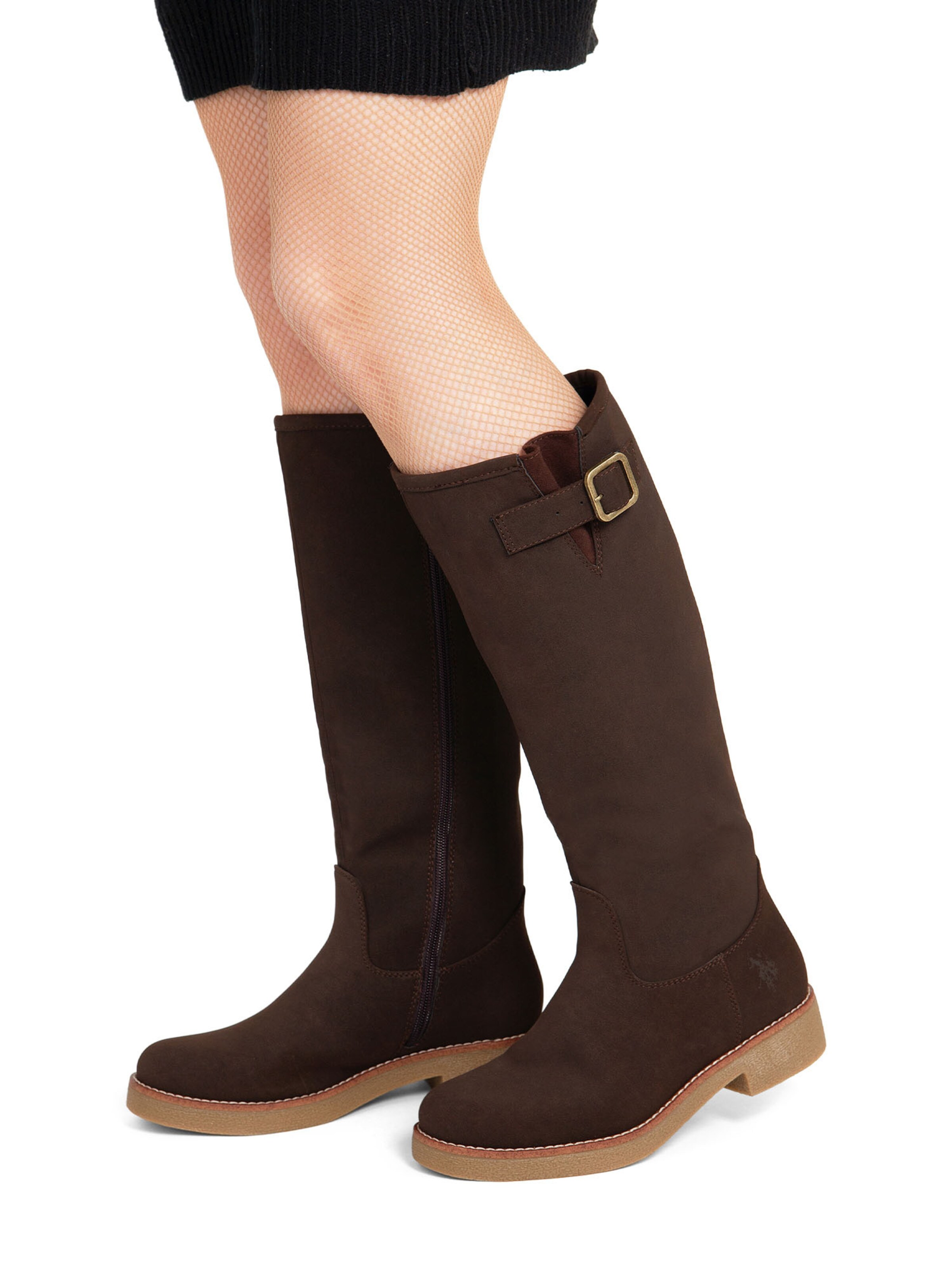 Bottes 'Maggie' US POLO ASSN. en marron : devant