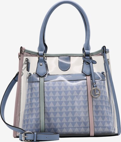 L.CREDI Sacs à main 'GIULIANA' en bleu / transparent, Vue avec produit