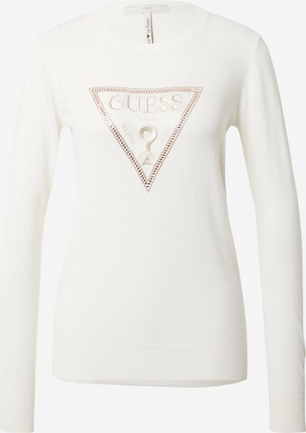 Pull-over 'Diane' GUESS en blanc : devant