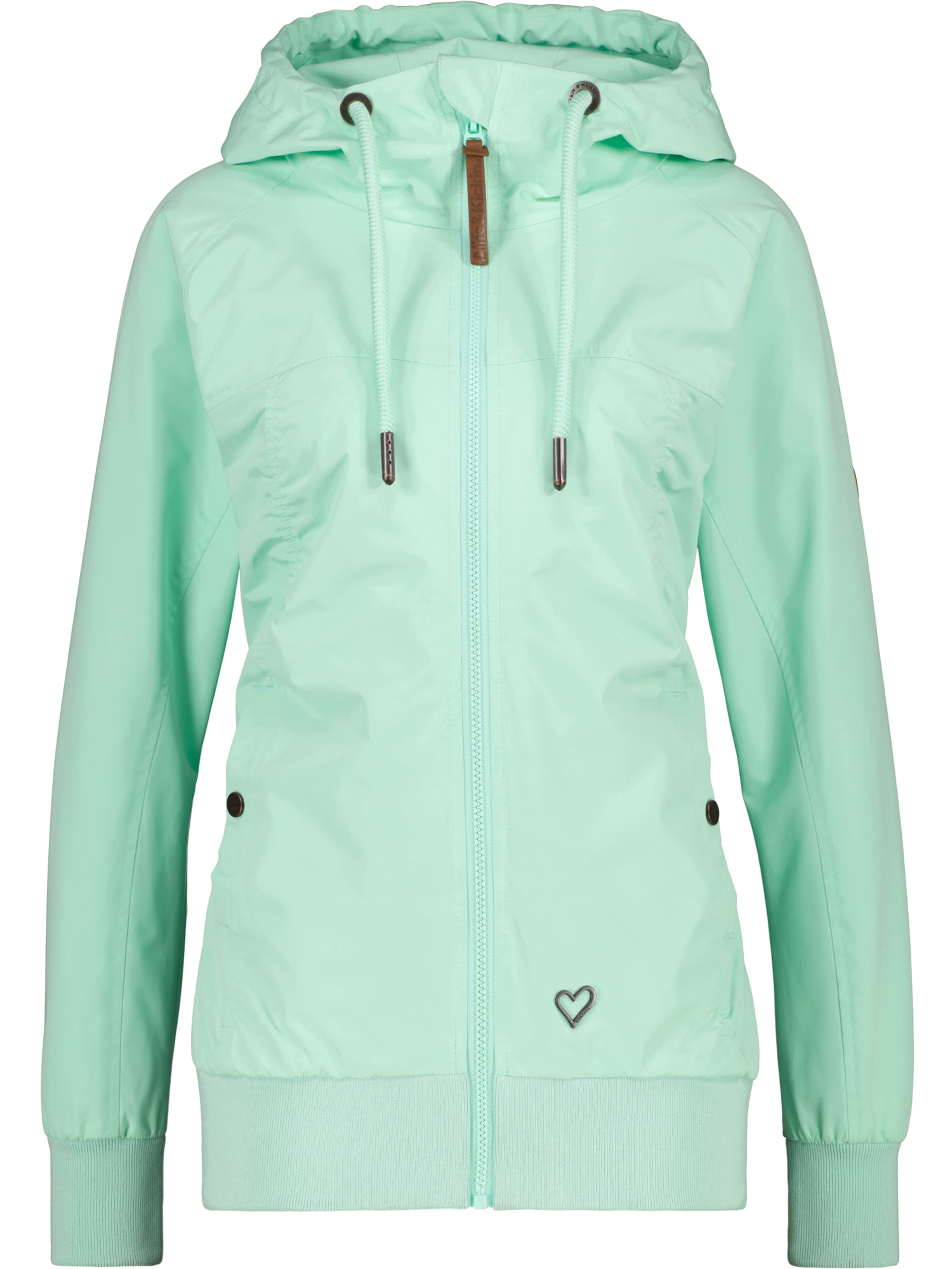 alife & kickin Φθινοπωρινό και ανοιξιάτικο μπουφάν 'Namini' σε πράσινο: μπροστά