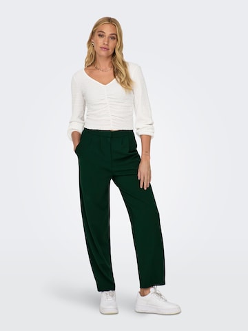 JDY Zúžený Kalhoty se sklady v pase 'CATIA' – zelená: přední strana