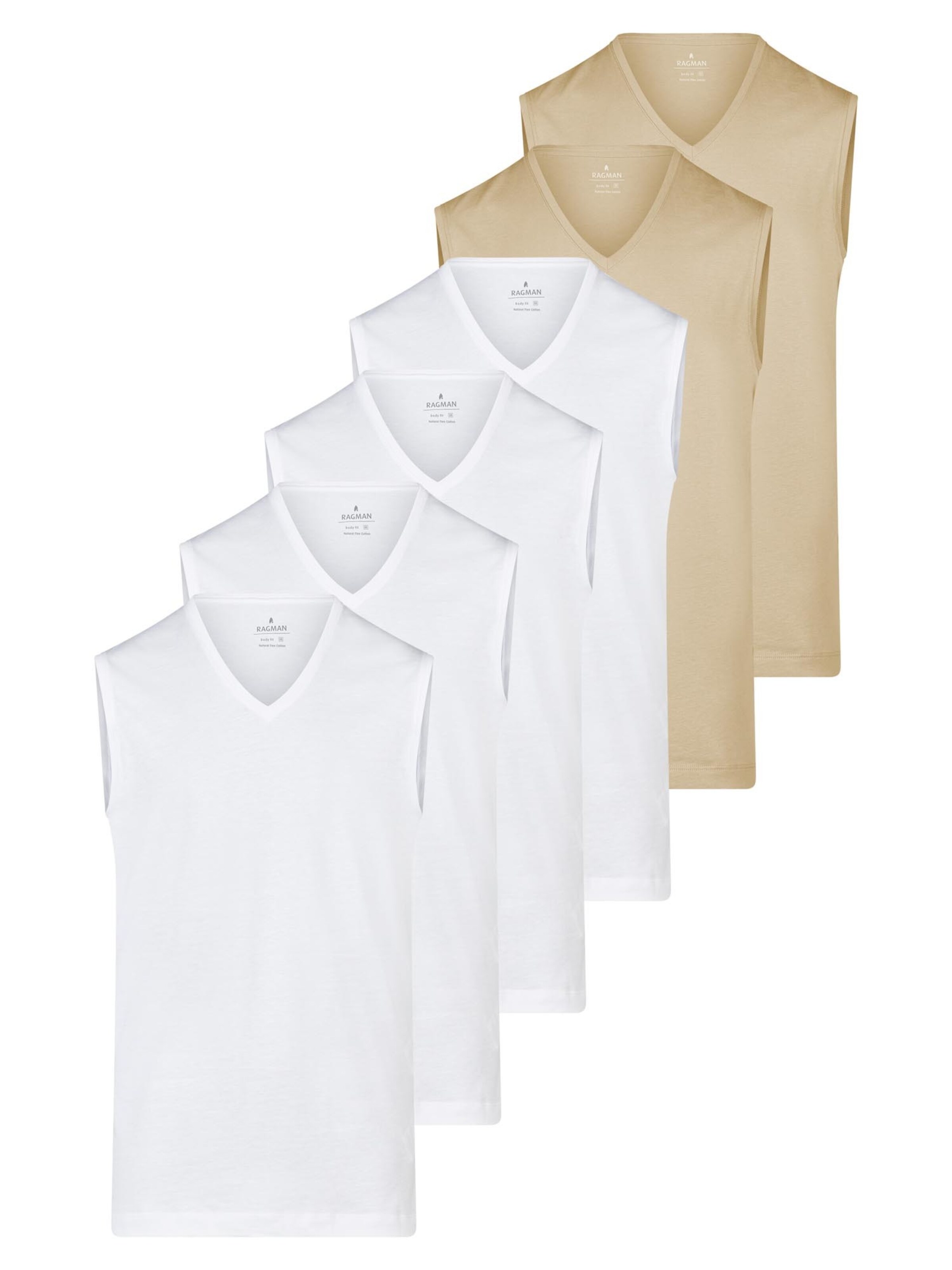 Ragman Undershirt 'Basic' in Cappuccino, Item view