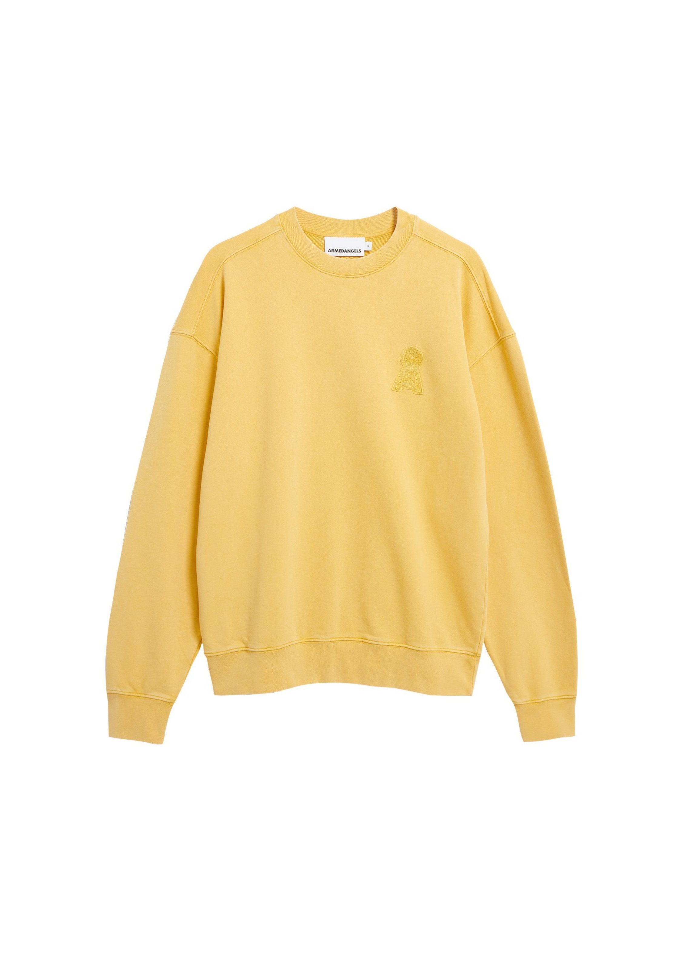 ARMEDANGELS Sweatshirt in Geel: voorkant