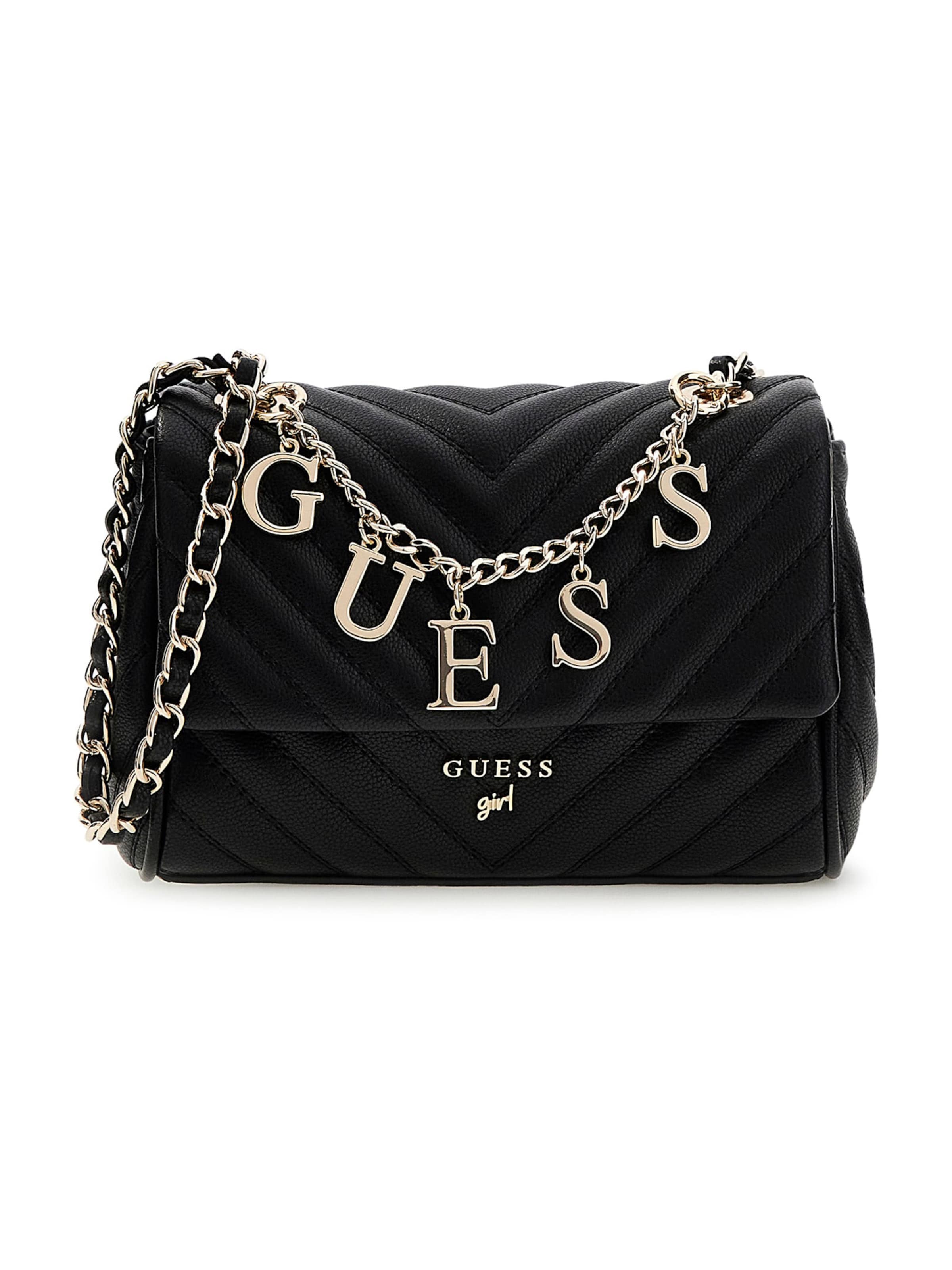 GUESS Umhängetasche in Schwarz: Vorderseite