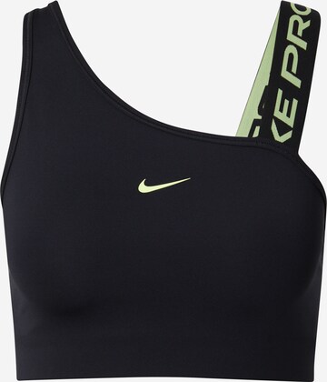 Bustier Soutien-gorge de sport NIKE en noir : devant