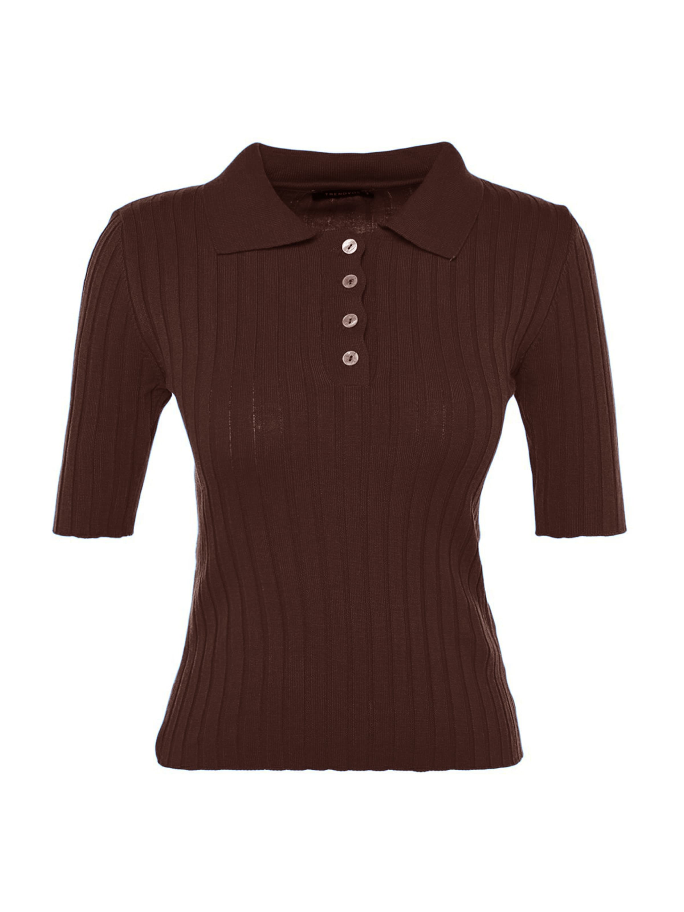 Trendyol Sweter w kolorze brązowy: przód