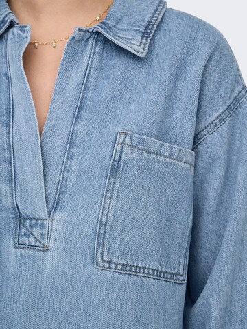 ONLY Shirt dress 'BIRDIE' in Blue
