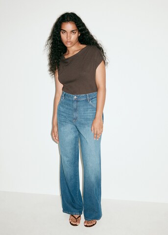 MANGO Wide leg Jeans 'DANILA' in Blue