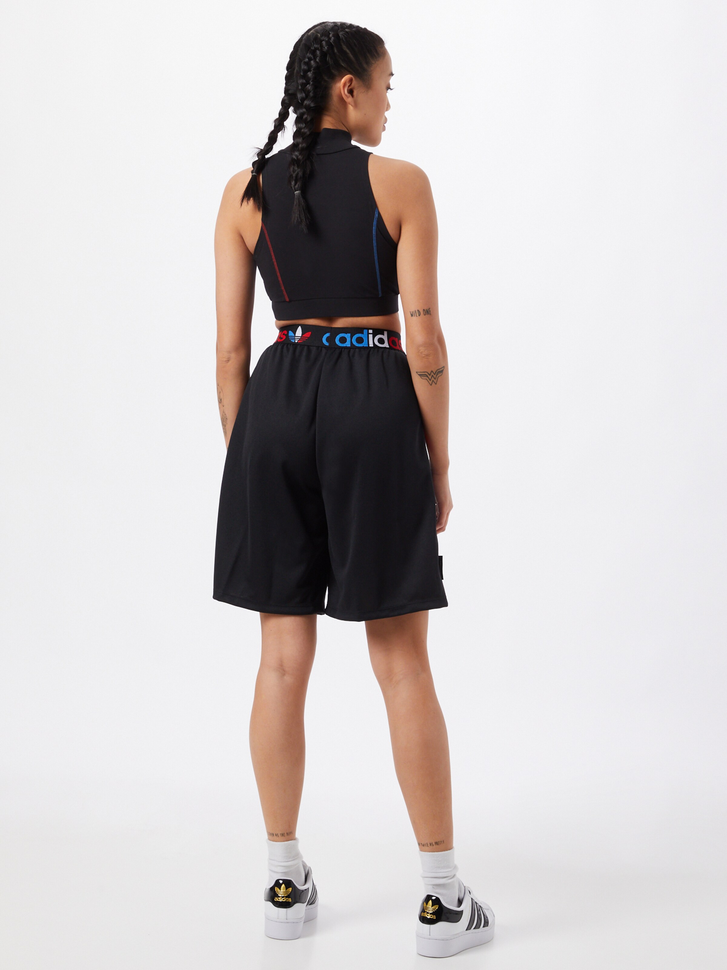 Frauen Große Größen ADIDAS ORIGINALS Shorts in Schwarz - TX62221 Frauen Große Größen ADIDAS ORIGINALS Shorts in Schwarz - TX62221