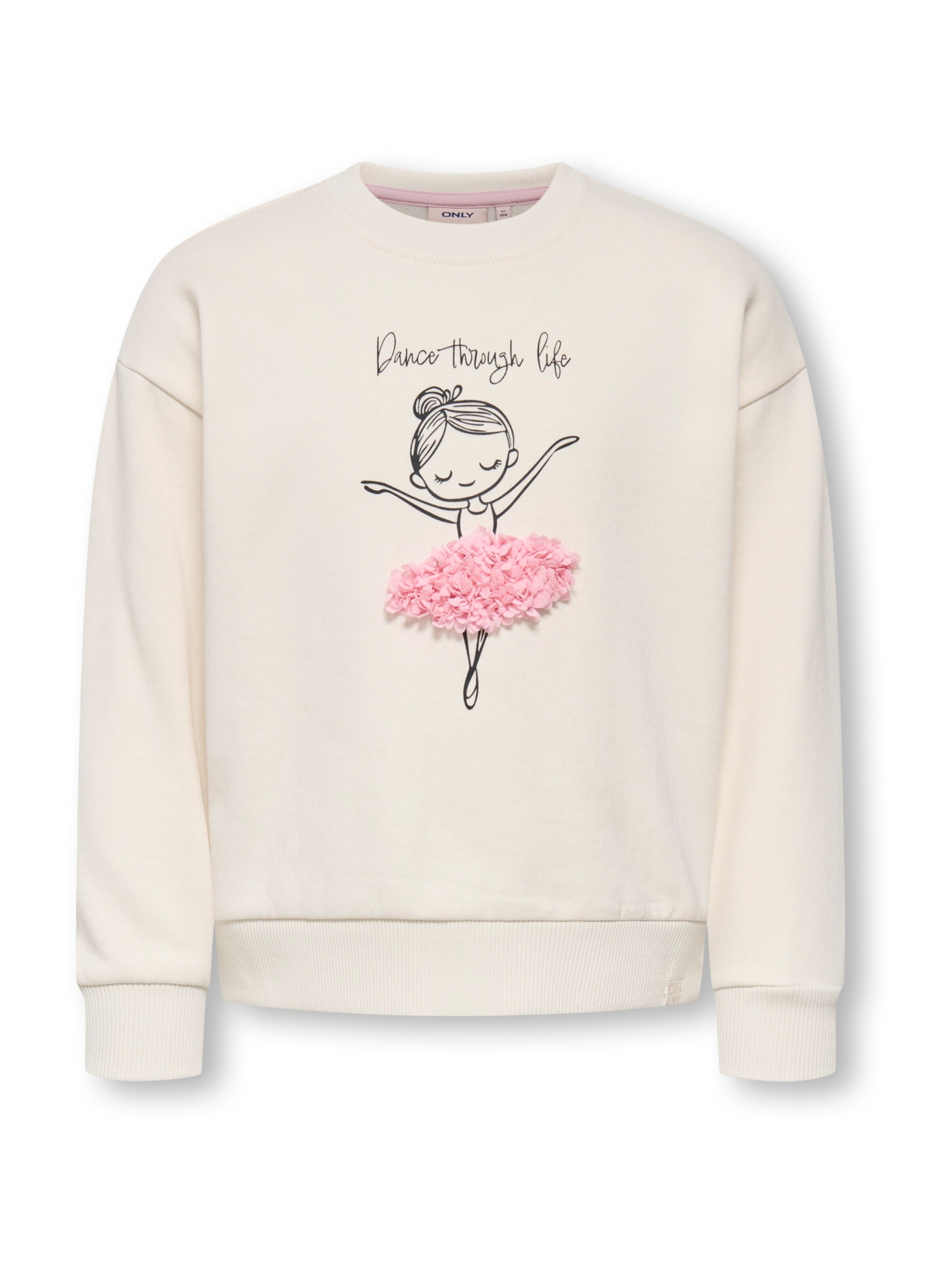 Only Mini Sweatshirt in Wit: voorkant