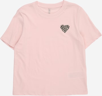 ONLY GIRLS T-shirt 'KOGREXI' i rosa: framsida