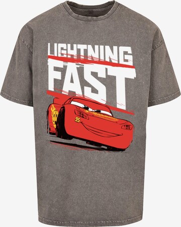 ABSOLUTE CULT Shirt 'Cars - Lightning Fast' in Grijs: voorkant