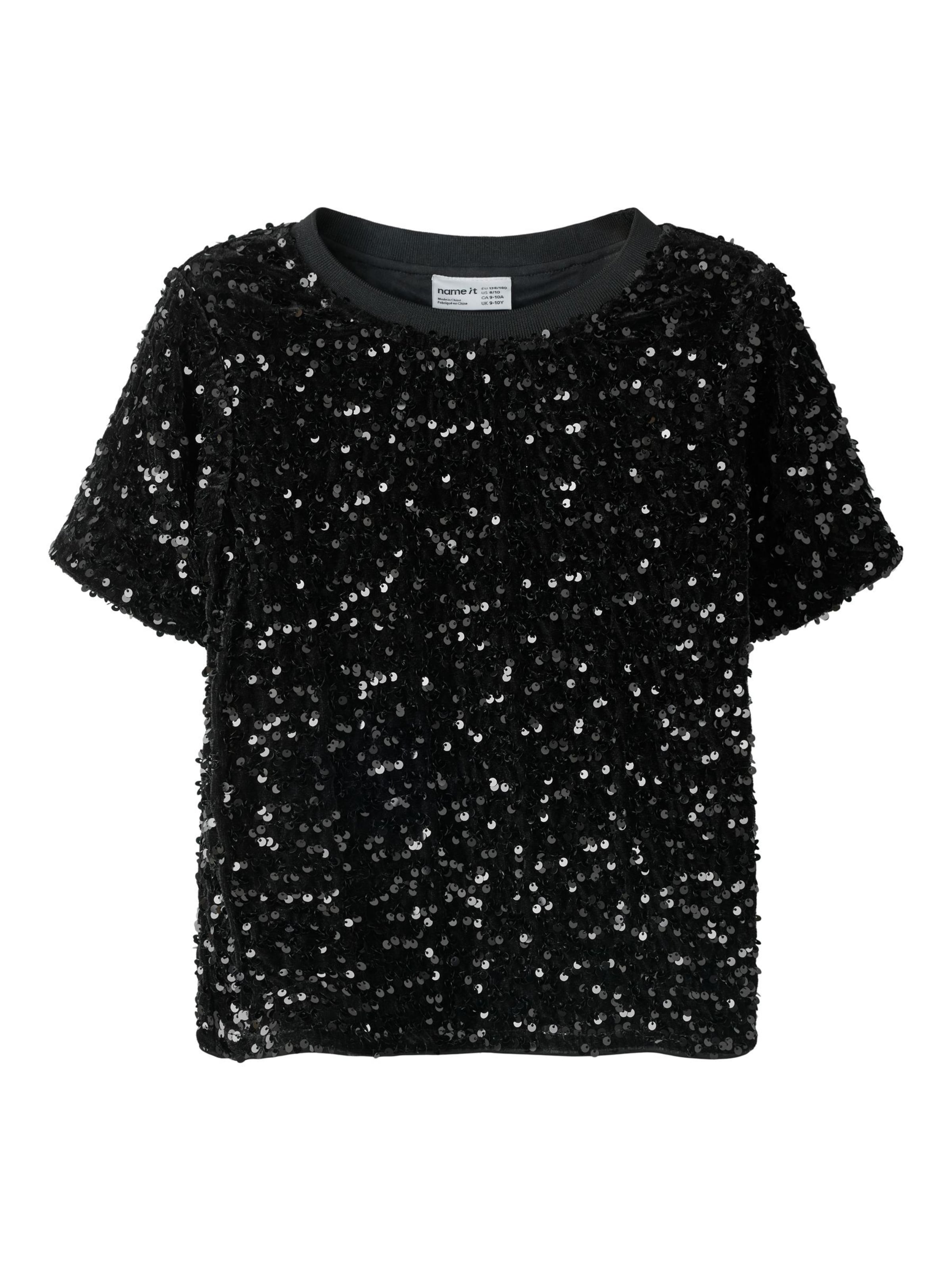 NAME IT T-Shirt in Schwarz: Vorderseite