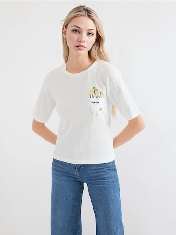 Bigdart - Camisa em branco: frente