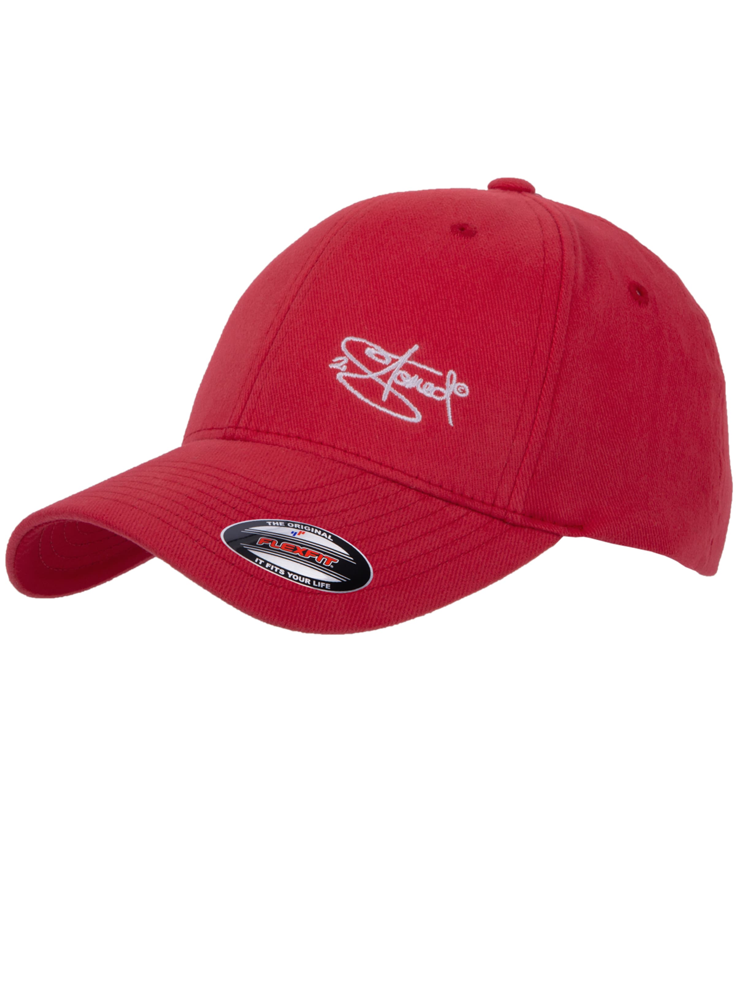 2Stoned Cap 'Flexfit Wooly Combed Classic' in Red: front