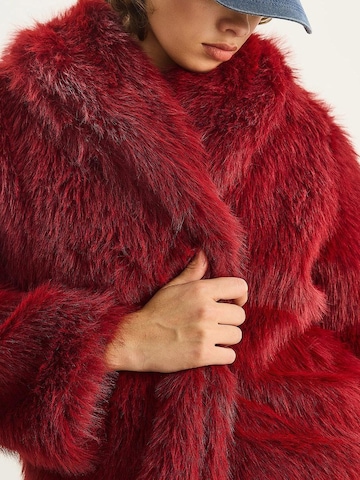 Veste mi-saison 'Kunstpelzmäntel' Bianco Lucci en rouge