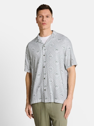 TOM TAILOR DENIM Comfort fit Overhemd in Groen: voorkant