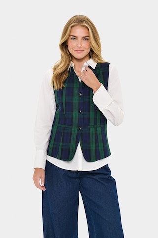 SAINT TROPEZ Vest 'MadonnaSZ' in Blue: front