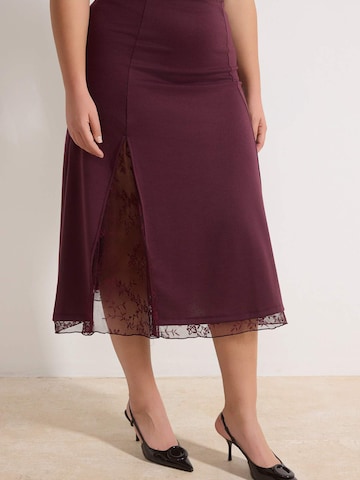 Gonna di Trendyol Curve in lilla: frontale