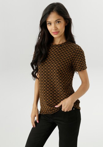 Aniston SELECTED Shirt in Brown: front