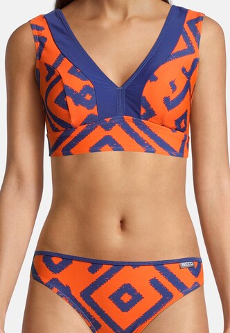BECO the world of aquasports Bustier Bikini 'Inka Graphic' in Orange