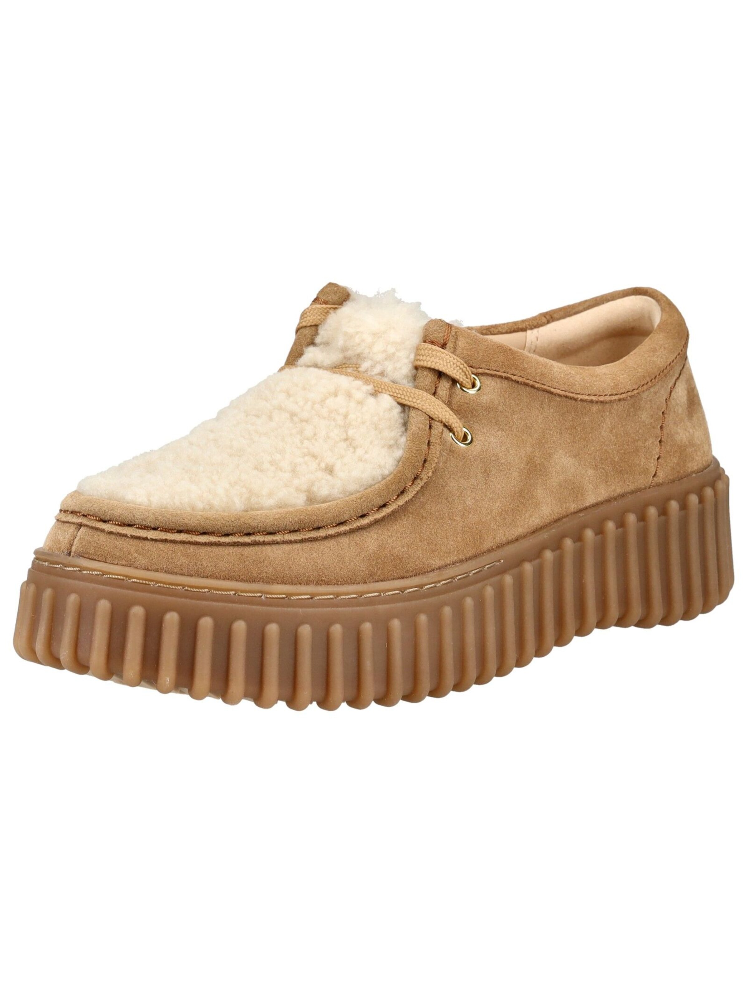 Scarpa stringata di CLARKS in beige: frontale