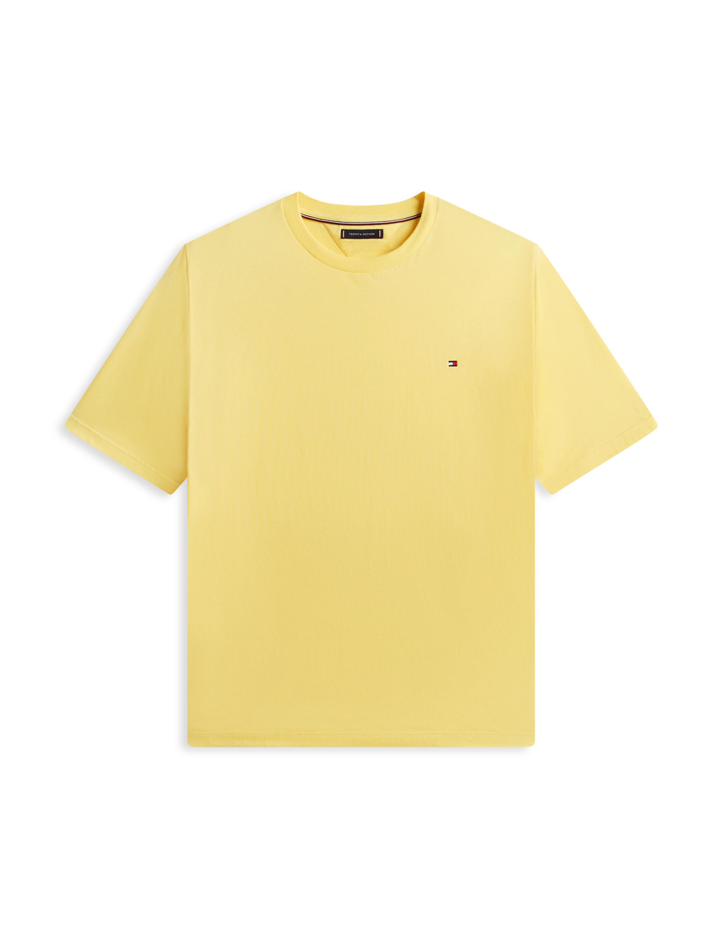 T-Shirt 'ESS SEASONAL' Tommy Hilfiger Big & Tall en jaune : devant
