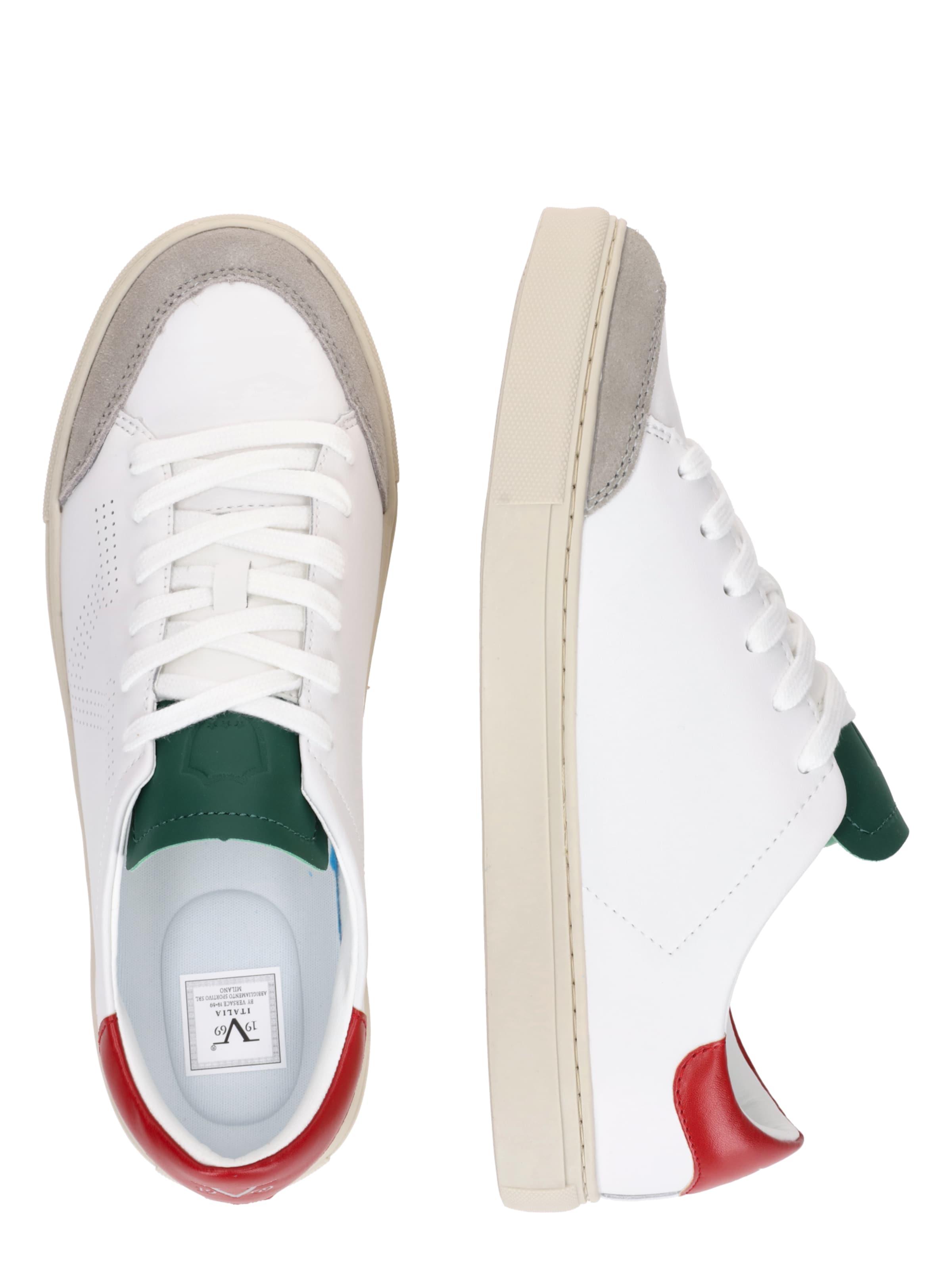 19V69 ITALIA Sneakers laag 'OLE' in Wit: zijkant